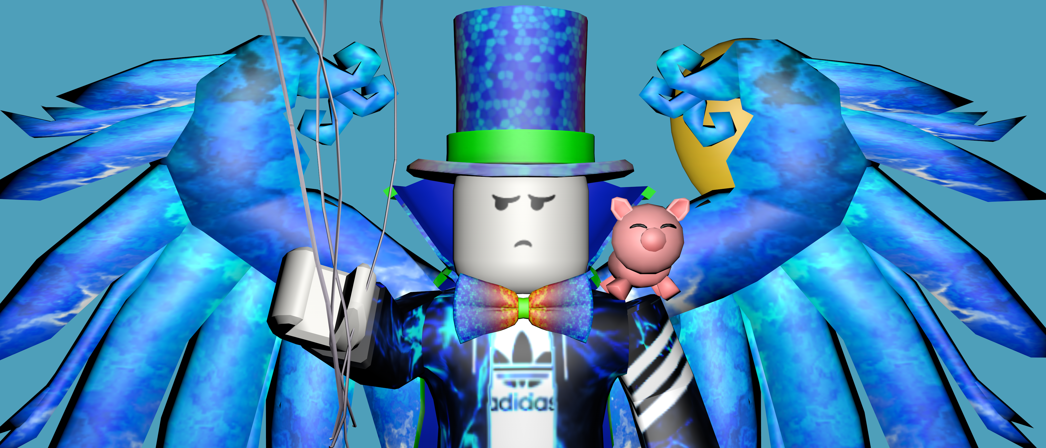 My Roblox avatar as a banner.